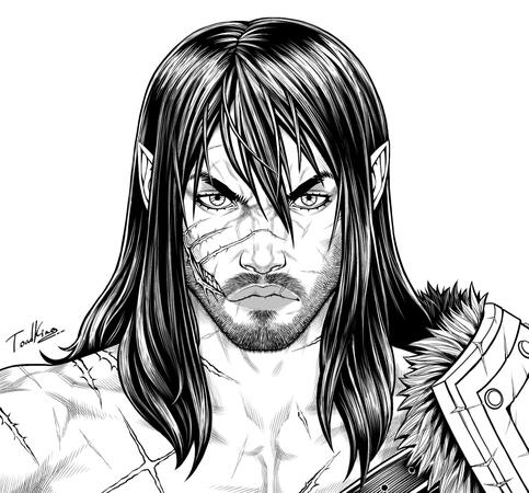 Warrior, Ink (By Toadking)